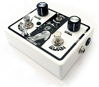 Fuzz and Burn electric Guitar Bass effect pedal stompbox fuzz overdrive silicon doom stoner metal electric wizard yob black sabbath sleep kyuss